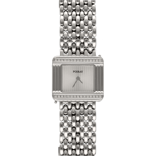 Montre Montre Poiray "Ma Premiere 16/9" Dame en acier - Quartz - Vers 2015 - Bracelet acier 17 cm 58 Facettes FB10494