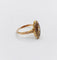 Bague 51 Bague marquise victorienne or rose 18k perles et émail noir (circa 1890) 58 Facettes A06200