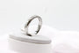 Bague Bague demi-alliance diamants taille princesse 0,70 ct en or blanc 750 58 Facettes 240269