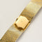 Montre OMEGA - Montre bracelet de dame 2 tons d'or (750) satiné, de forme carrée à mouvement mécanique. 58 Facettes RAM3009
