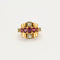 Bague 55 Bague Tank Rubis et Diamants 58 Facettes LP989/13