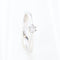 Bague 55 Bague solitaire en or blanc 18 carats et diamant de 0,12 carat 58 Facettes 130022