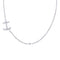 Collier or blanc et diamants. 58 Facettes 33429
