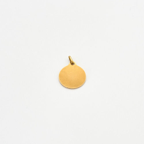 Pendentif AUGIS - Médaille d'amour or jaune diamant et rubis 58 Facettes
