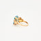 Bague Bague Cocktail en or rose ornée d'une Topaze et de 2 diamants 58 Facettes