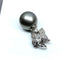 Pendentif Pendentif en or blanc, perle de Tahiti et diamants 58 Facettes AB606