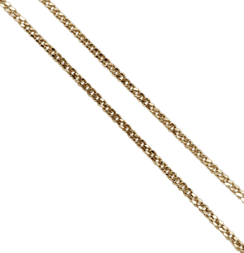 Collier Chaîne - Chaîne gourmette vintage en or 18k 44 cm 58 Facettes A06575