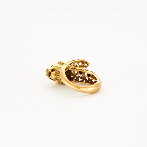 Bague Bague Tête de Félin 58 Facettes LP680