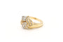 Bague 56 Bague contemporaine or jaune et or blanc, diamants 58 Facettes