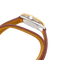Montre Hermès, "Arceau", plaqué or, acier, cuir. 58 Facettes 34466