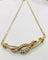 Collier Ravissant collier or jaune et diamants entrelacés. 58 Facettes