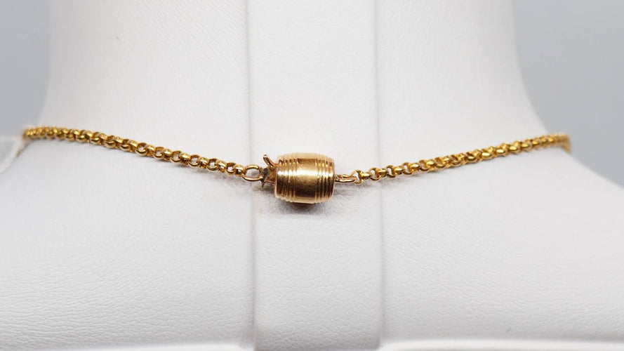 Collier Collier Napoléon III en or jaune et émail 58 Facettes 28964