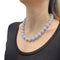 Collier Collier calcédoine, or blanc, diamants. 58 Facettes 34482