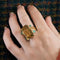 Bague 56.5 BAGUE CITRINE EMERAUDES 58 Facettes 32600168