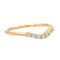 Bague 53 Bague Demi alliance Or jaune Diamant 58 Facettes 4098641RV