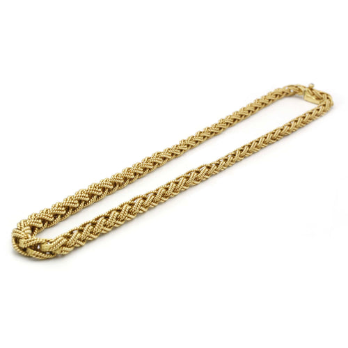 Collier Collier maille tressée Or jaune 58 Facettes 240115R