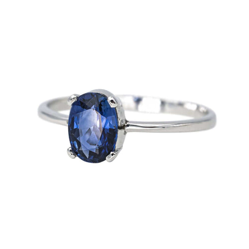 Bague 54 Bague  Or blanc Saphir 58 Facettes 4387211CN
