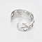 Bracelet Hermès - Bracelet manchette ouverte argent 58 Facettes