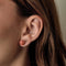 Boucles d'oreilles Puces oreilles perles corail et monture en or 58 Facettes