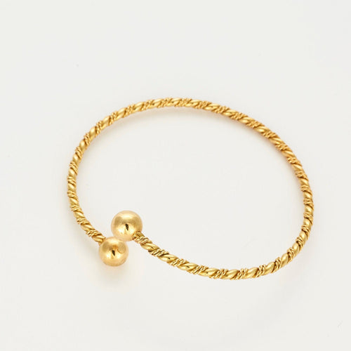 Bracelet Bracelet jonc or jaune 58 Facettes LP631/2
