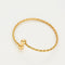 Bracelet Bracelet jonc or jaune 58 Facettes LP631/2