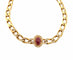 Collier Collier ras du cou Cartier en or 18 carats et diamants , rubis cabochon 58 Facettes