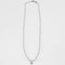 Collier Collier maille forçat or gris et diamant 58 Facettes GU48