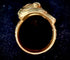 Bague 59 Bague solitaire Néo Gothique figurant une tête de chimère 58 Facettes