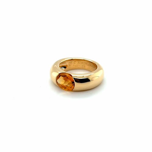 Bague 55 Cartier - Bague Jonc Ellipse Or jaune et citrine 58 Facettes 1.0000605/2