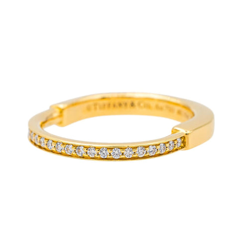 Bague 53 Tiffany & Co Bague Lock Or jaune Diamant 58 Facettes 4166987RV