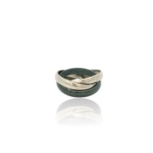 Bague 52 Bague Cartier Trinity en or blanc 58 Facettes