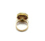 Bague Bague en or jaune ornée d'une grande émeraude naturelle et de diamants 58 Facettes 50418