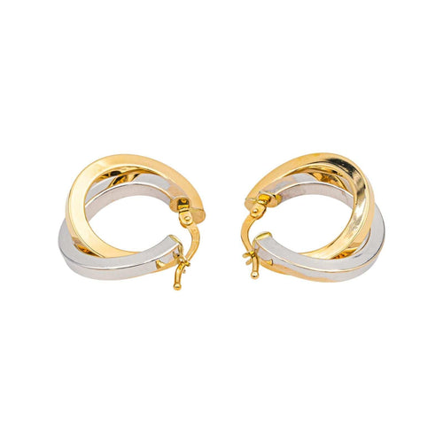 Boucles d'oreilles Boucles d'oreilles  Créoles  Or jaune, Or blanc 58 Facettes 4815899CN