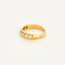 Bague 54 Demi alliance or jaune et diamants 58 Facettes GULK241
