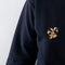 Broche Broche or jaune et gris avec rubis et diamants 58 Facettes L2