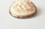 Pendentif Broche / pendentif ancienne camée or jaune et blanc 58 Facettes