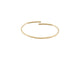 Bracelet bracelet KUNZ jonc ouvert or jaune 18k et diamants 0.30 ct t16 5.6g 58 Facettes 264949