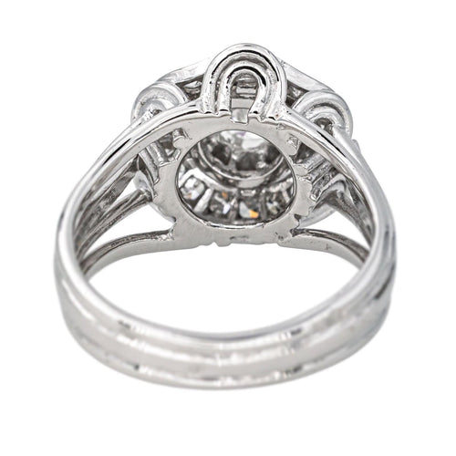Bague 51 Bague Or blanc, Platine Diamant 58 Facettes 4425765CN