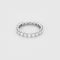 Bague 52,5 Alliance américaine  en or blanc et diamants 58 Facettes B250582
