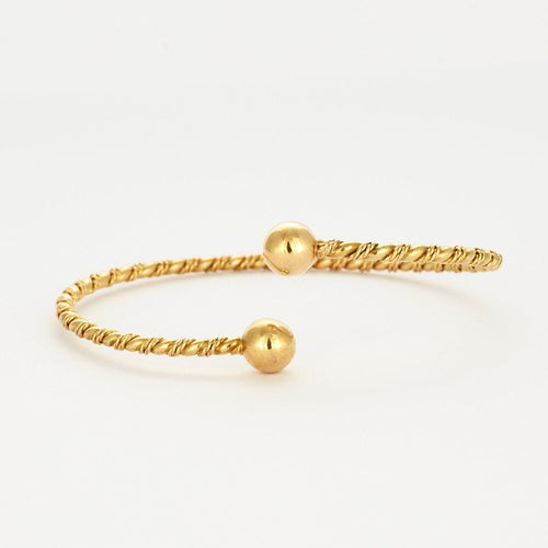 Bracelet Bracelet jonc or jaune 58 Facettes LP631/2