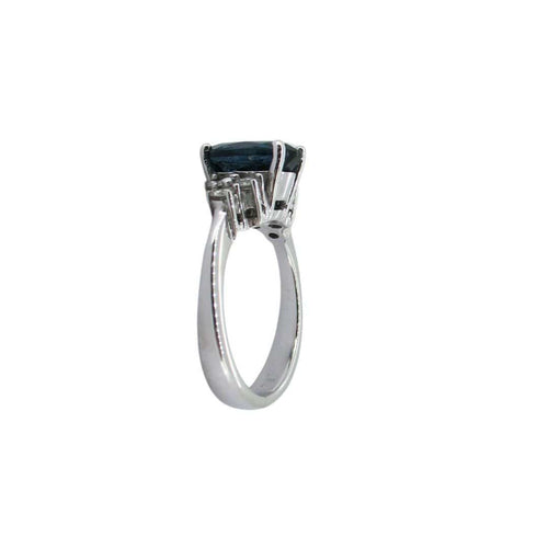 Bague BAGUE AVEC TOPAZE ET DIAMANTS 58 Facettes