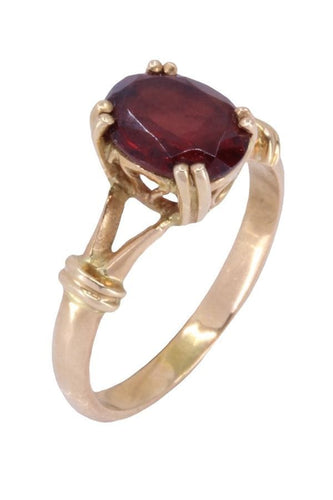Bague 52 BAGUE MODERNE GRENAT 58 Facettes 088121