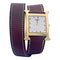 Montre Montre Hermès,"Heure H", plaqué or, acier sur cuir. 58 Facettes 33734