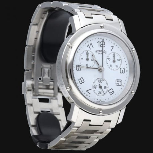 Montre Hermes Montre Clipper Chronograph 58 Facettes MT41659