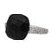 Bague 53 Pomellato Bague Capri Or blanc Jais, Diamant 58 Facettes 3726309CN