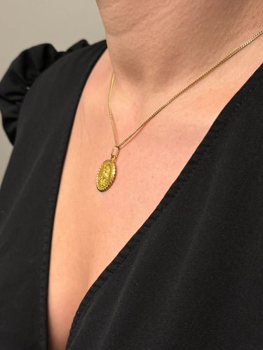 Pendentif Médaille Zodiaque Vierge Or 58 Facettes