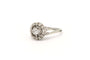 Bague 53 Bague Art Déco en or blanc sertie de diamants 58 Facettes 20158