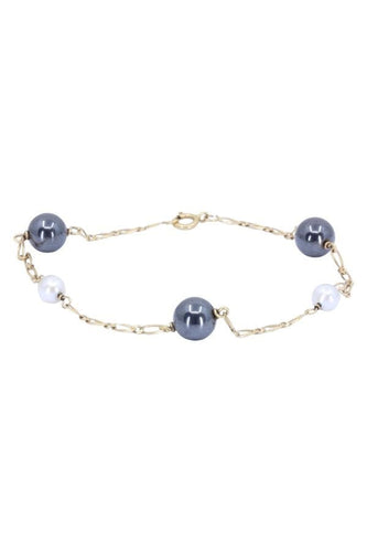 Bracelet Bracelet perles et hématites 58 Facettes 088611