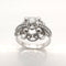 Bague 53 Bague ancienne or blanc Diamant 0.20ct 58 Facettes