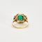 Bague Tank Art Déco Emeraude Diamants
